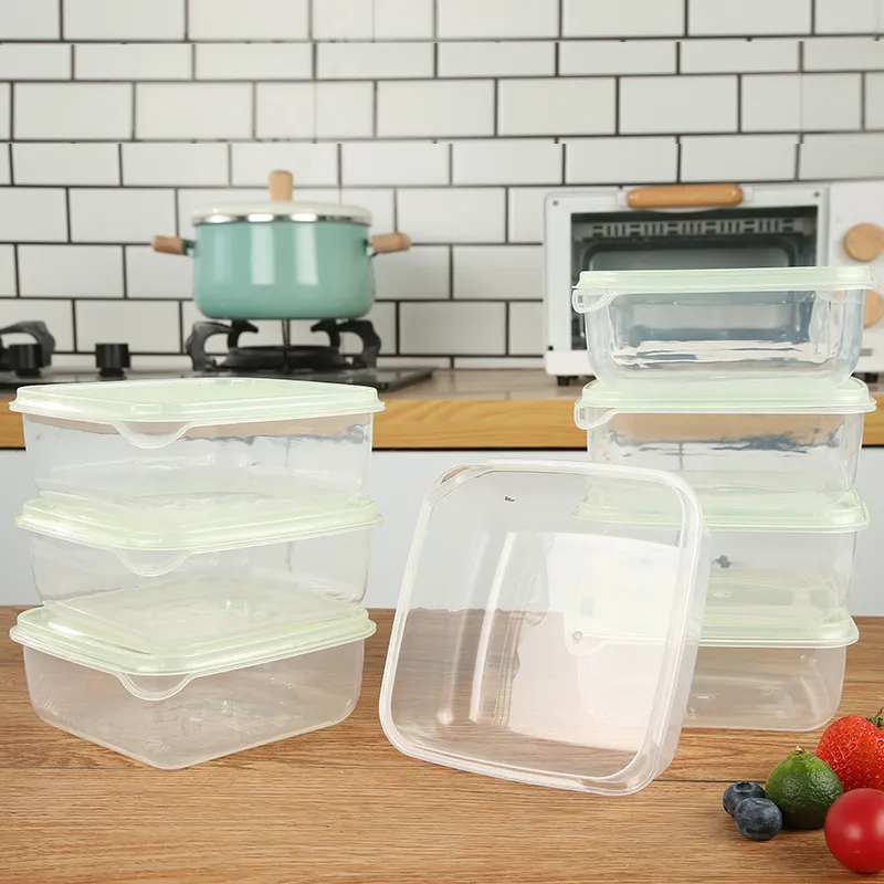 Lieferant für quadratische Frischhaltedosen im Großhandel, Kunststoff-Frischhaltedose für Meal Prep