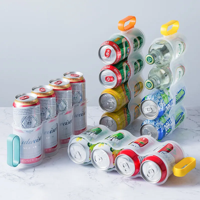 Hersteller von individuellen Kühlschrank-Dosen-Organizern, Getränkespender-Rack mit 4 Öffnungen für Bierdosen
