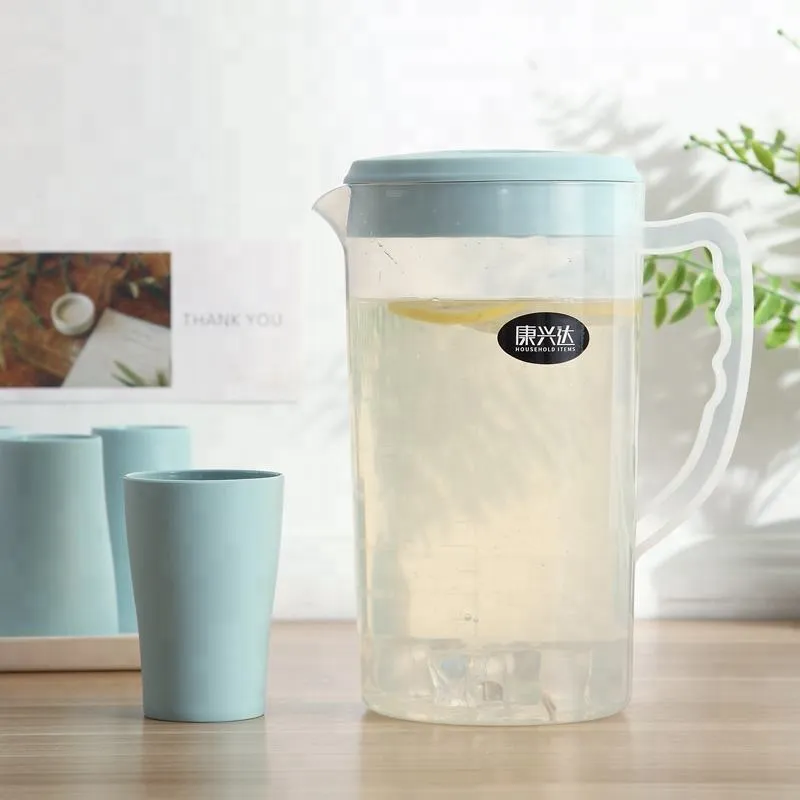 Individuelle Kunststoff-Wasserkaraffe, Kaltwasserkrug-Set mit großem Fassungsvermögen Großhandel