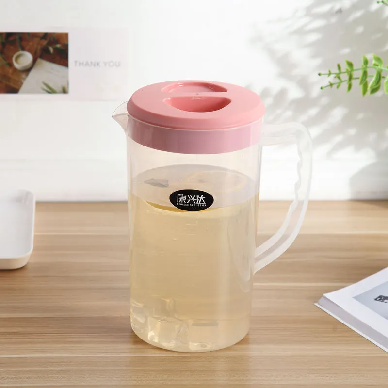 OEM-Kunststoff-Wasserkrug mit Deckel, 2600ml großes Fassungsvermögen