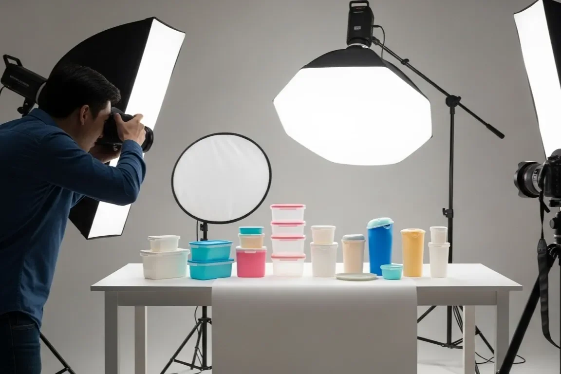 Product photography service for food storage containers